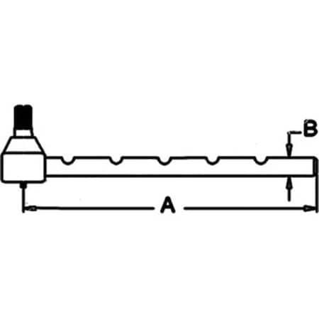 Aftermarket Tie Rod Fits Massey Ferguson MF Tractor Model 265 1032254M91